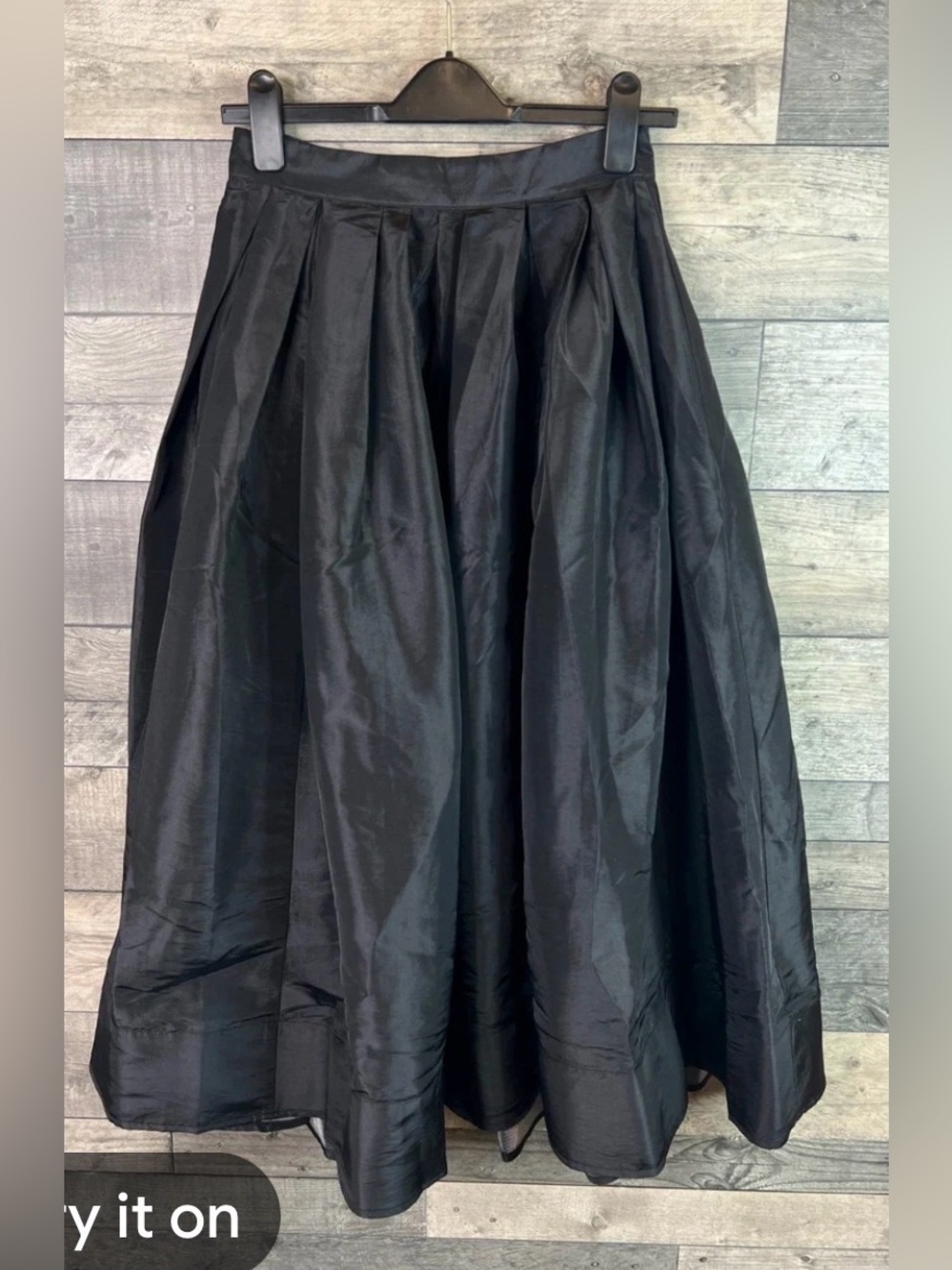 Free People Black Maxi Skirt with Full Volume - Picture 2 of 4